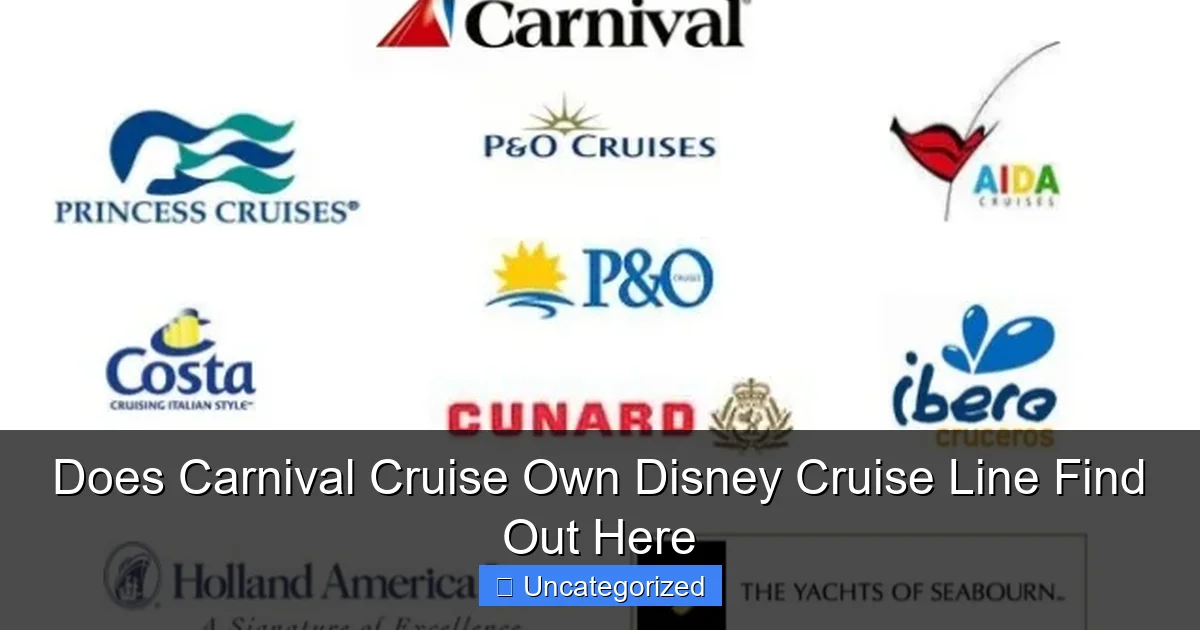 Does Carnival Cruise Own Disney Cruise Line Find Out Here