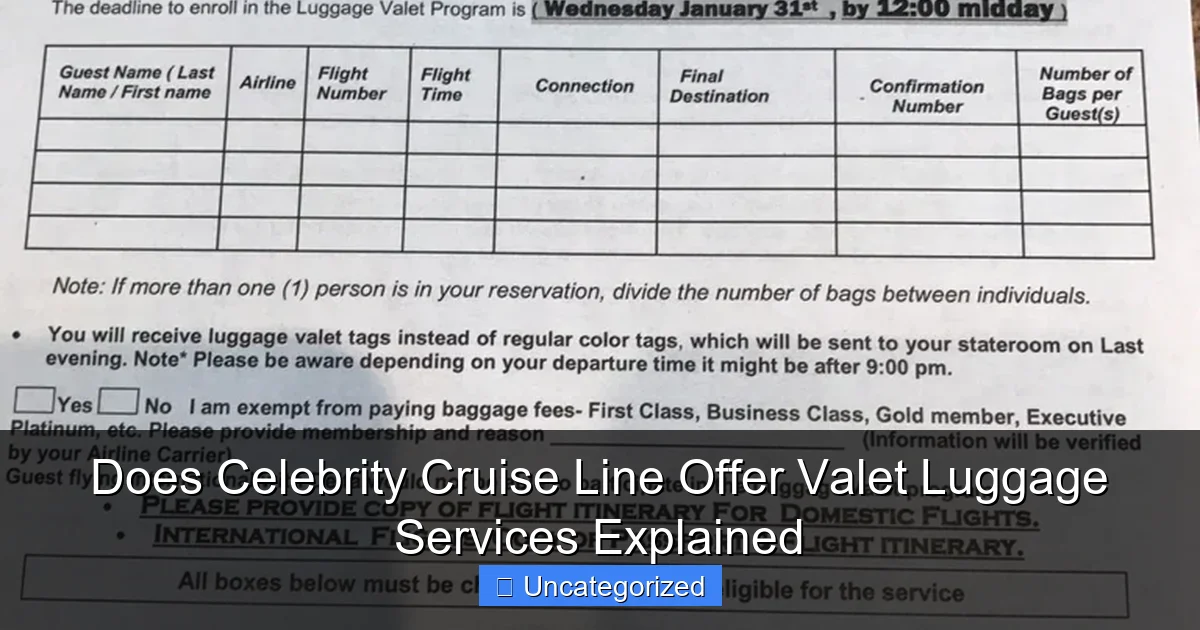 Does Celebrity Cruise Line Offer Valet Luggage Services Explained