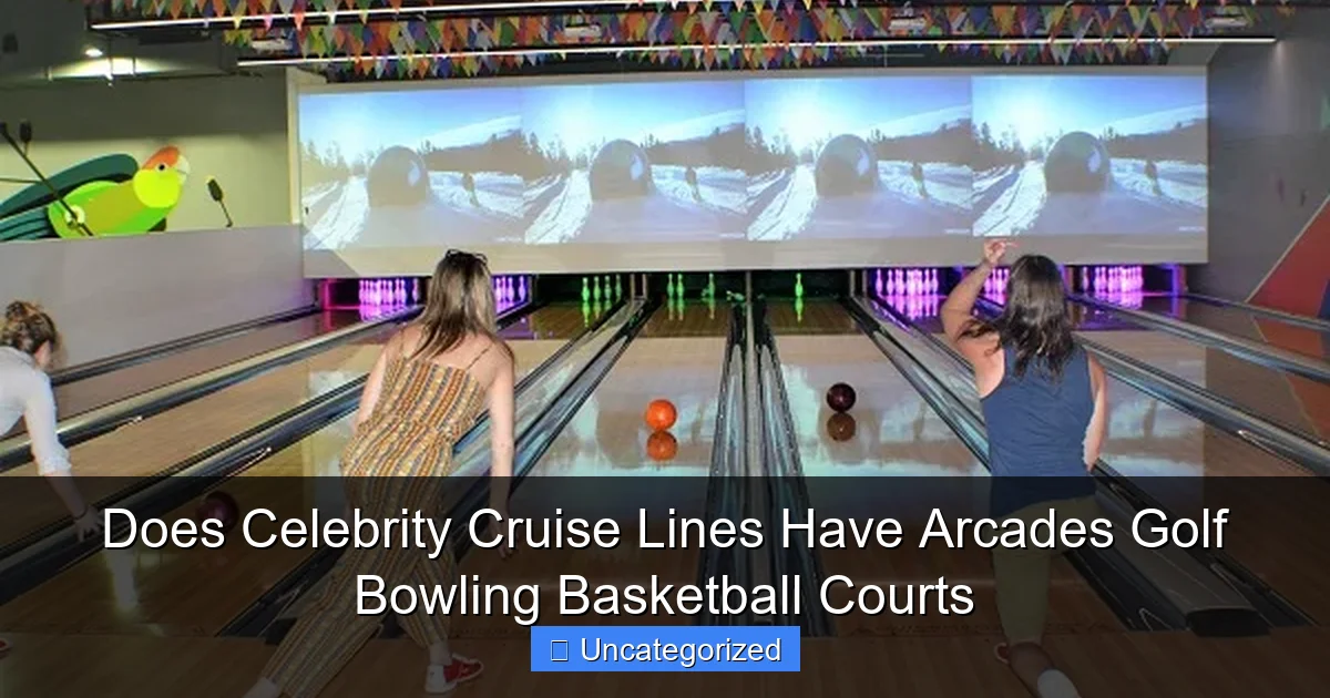 Does Celebrity Cruise Lines Have Arcades Golf Bowling Basketball Courts