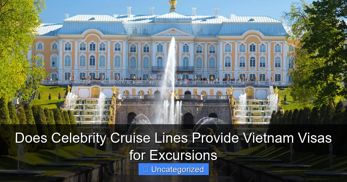 Does Celebrity Cruise Lines Provide Vietnam Visas for Excursions