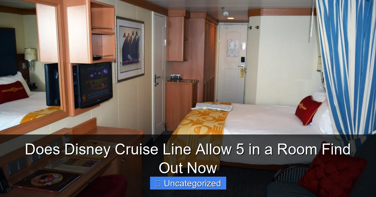 Does Disney Cruise Line Allow 5 in a Room Find Out Now
