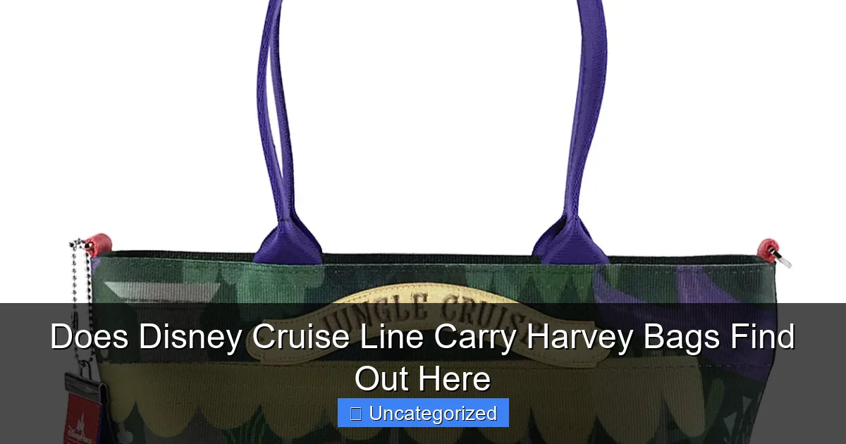 Does Disney Cruise Line Carry Harvey Bags Find Out Here