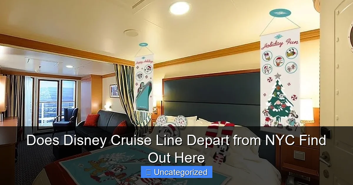 Does Disney Cruise Line Depart from NYC Find Out Here