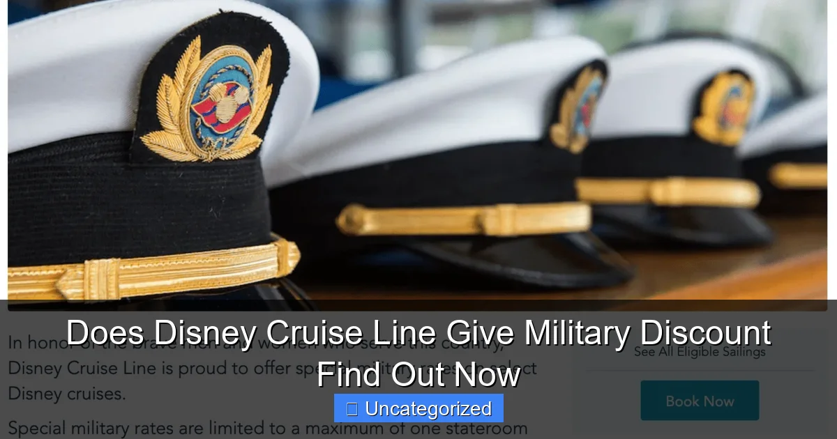 Does Disney Cruise Line Give Military Discount Find Out Now