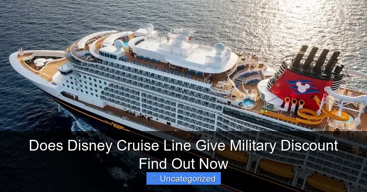 Does Disney Cruise Line Give Military Discount Find Out Now