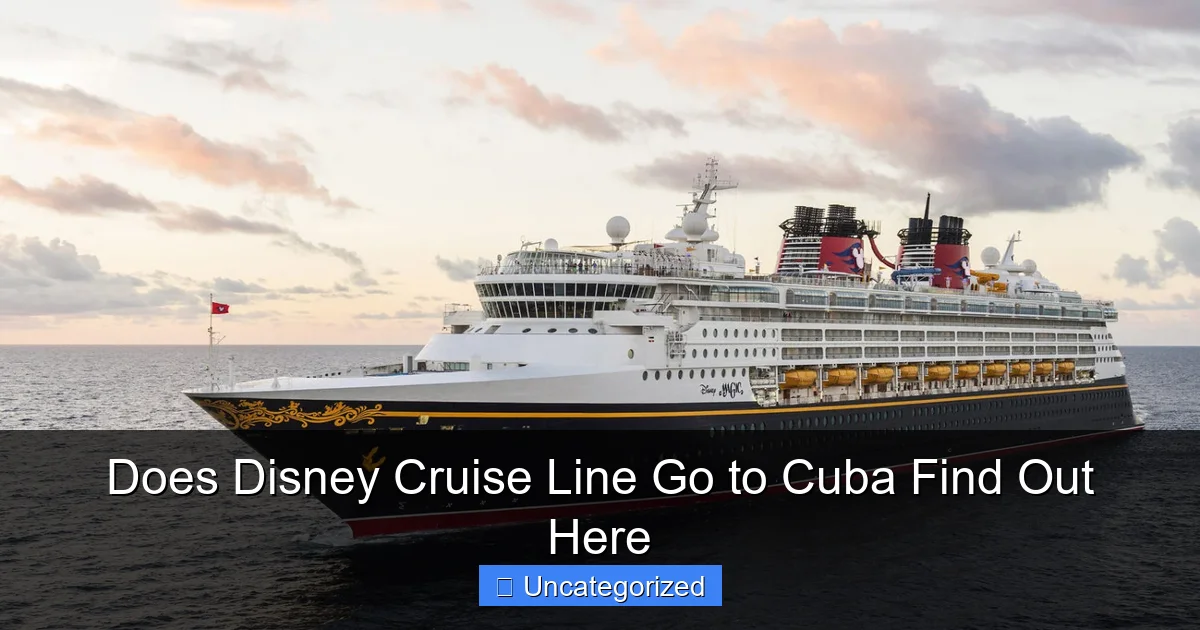 Does Disney Cruise Line Go to Cuba Find Out Here