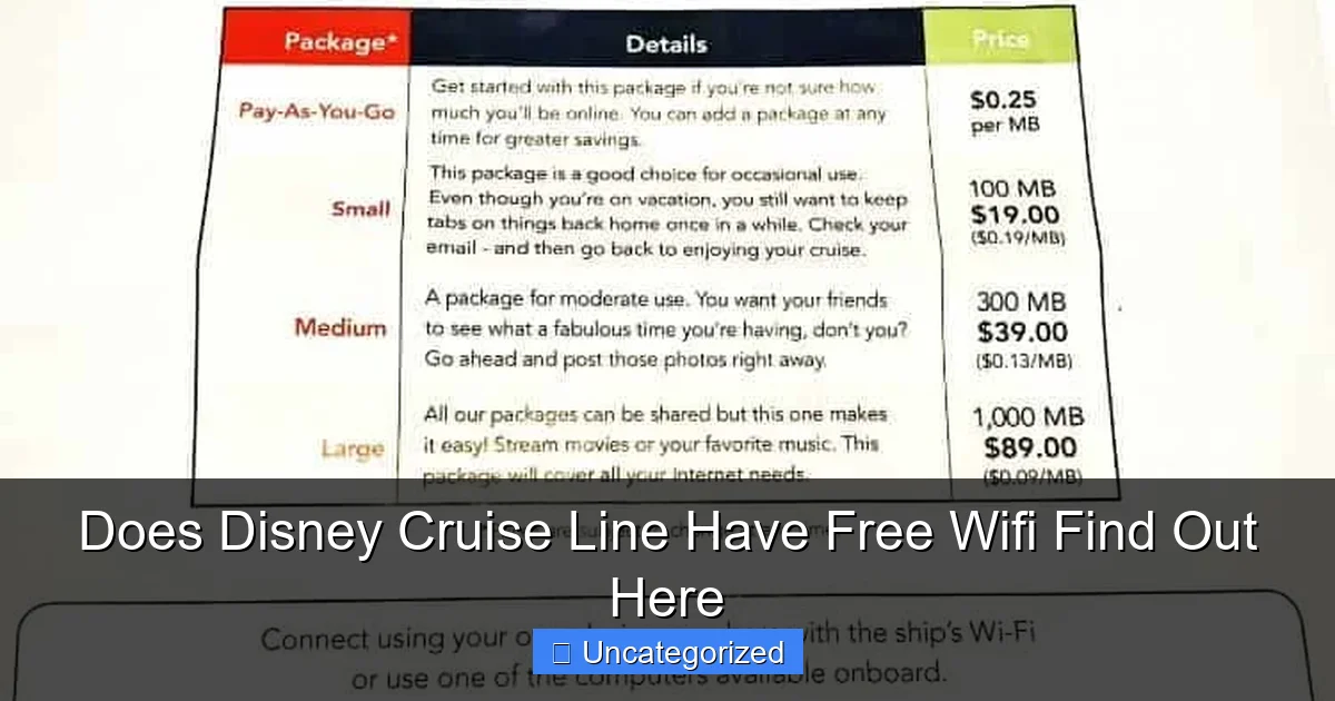 Does Disney Cruise Line Have Free Wifi Find Out Here