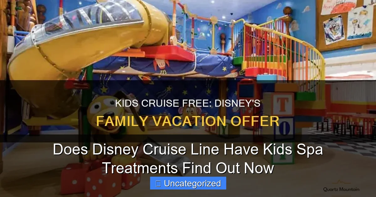 Does Disney Cruise Line Have Kids Spa Treatments Find Out Now