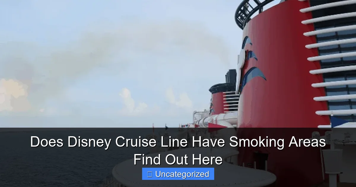 Does Disney Cruise Line Have Smoking Areas Find Out Here