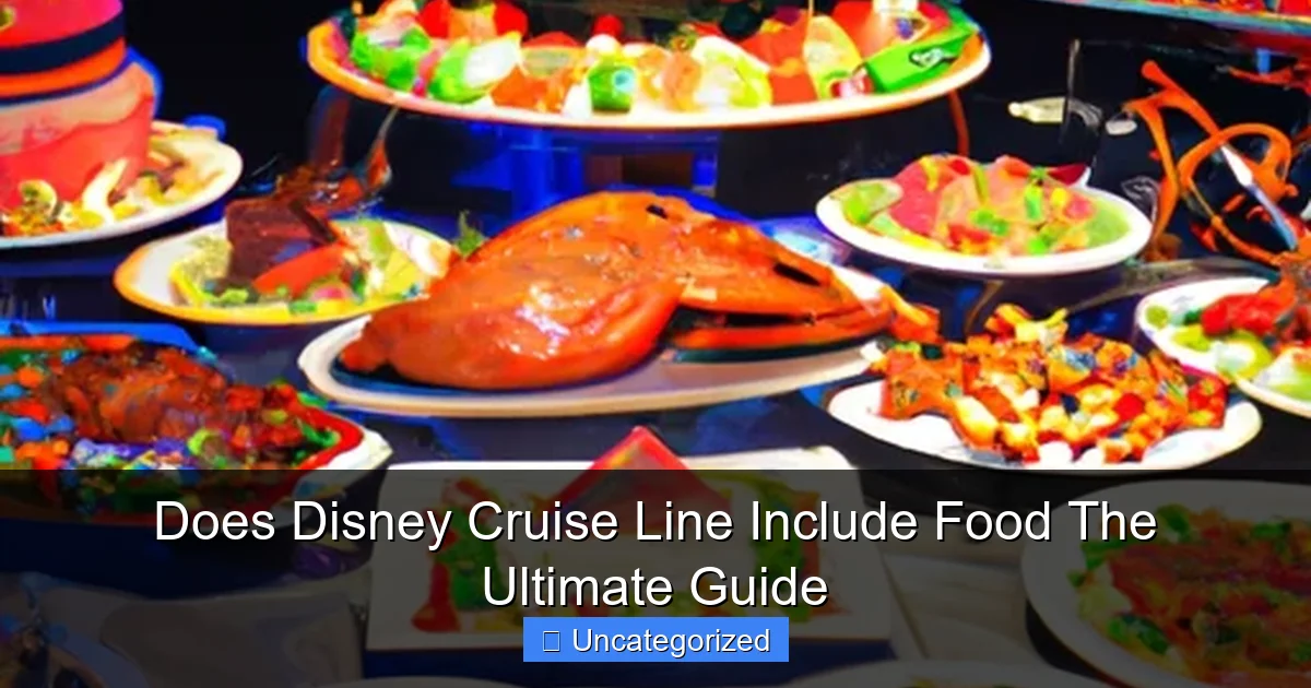 Does Disney Cruise Line Include Food The Ultimate Guide