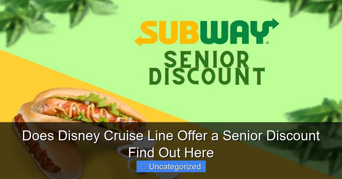 Does Disney Cruise Line Offer a Senior Discount Find Out Here