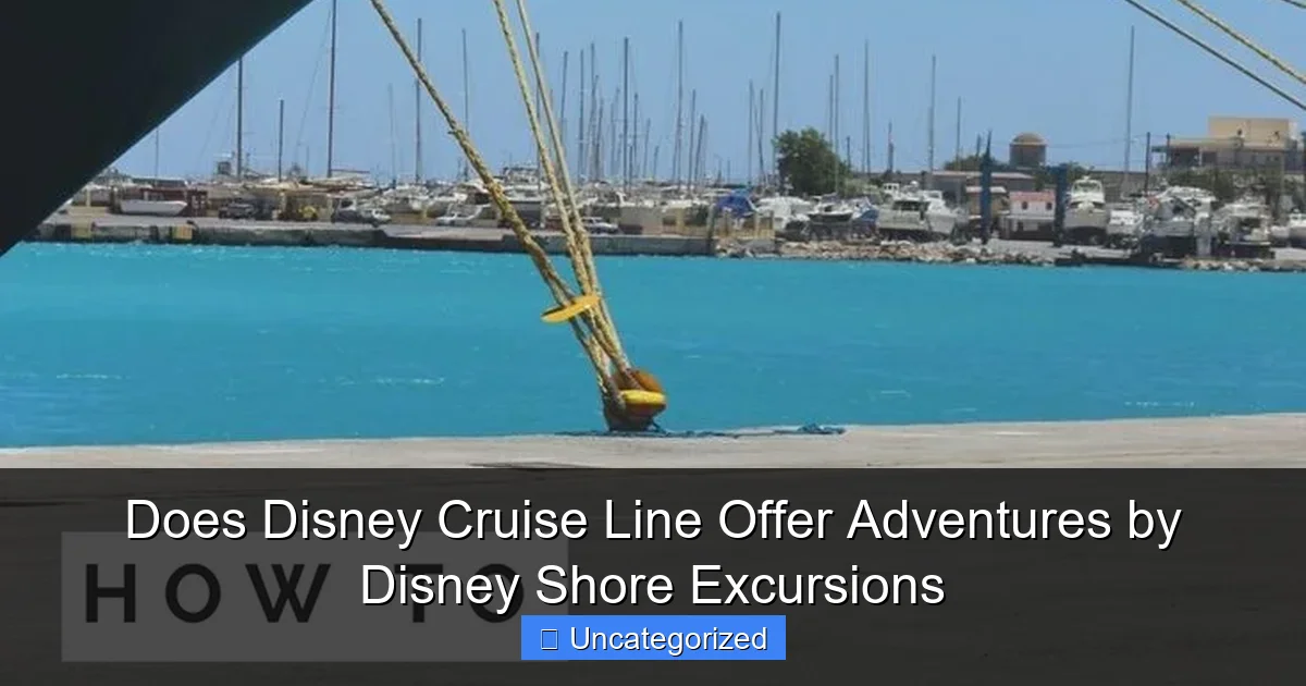 Does Disney Cruise Line Offer Adventures by Disney Shore Excursions