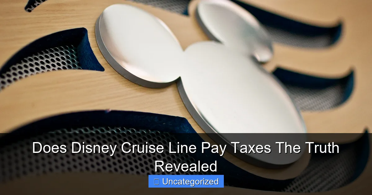 Does Disney Cruise Line Pay Taxes The Truth Revealed