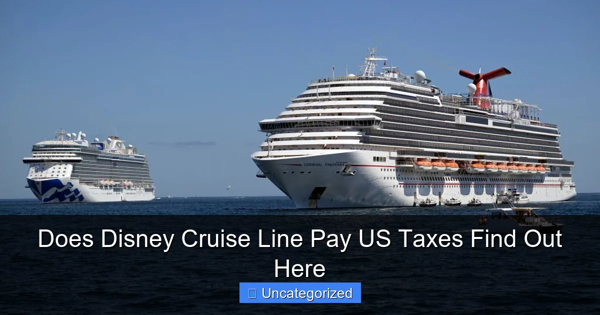 Does Disney Cruise Line Pay US Taxes Find Out Here