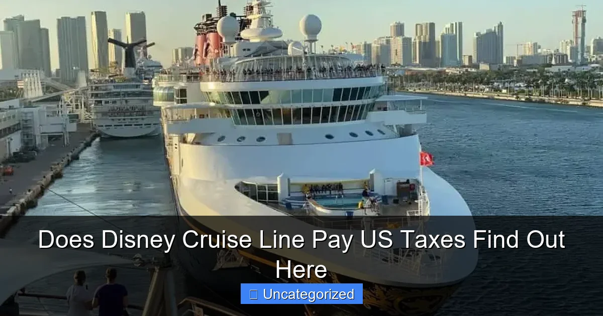 Does Disney Cruise Line Pay US Taxes Find Out Here