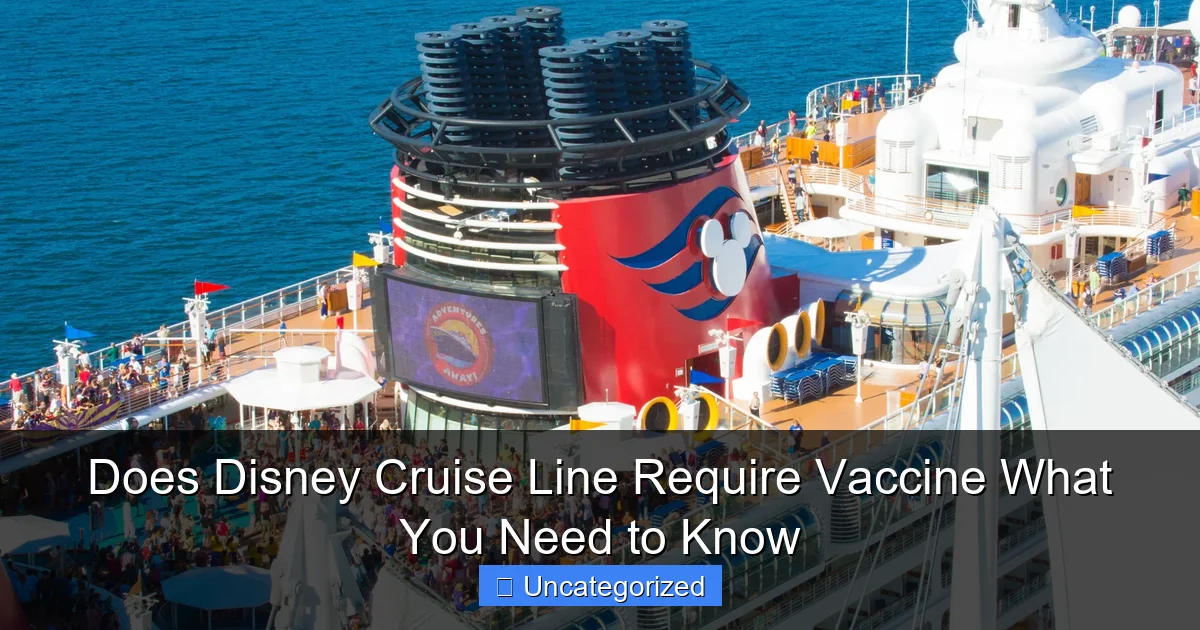 Does Disney Cruise Line Require Vaccine What You Need to Know
