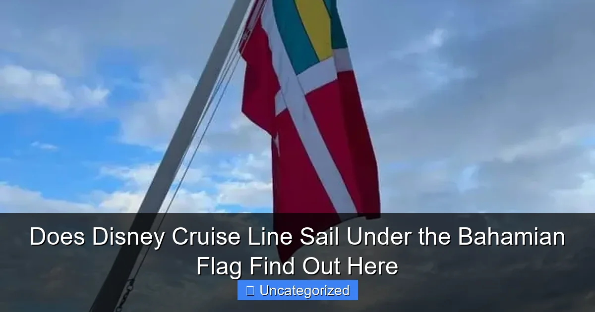 Does Disney Cruise Line Sail Under the Bahamian Flag Find Out Here
