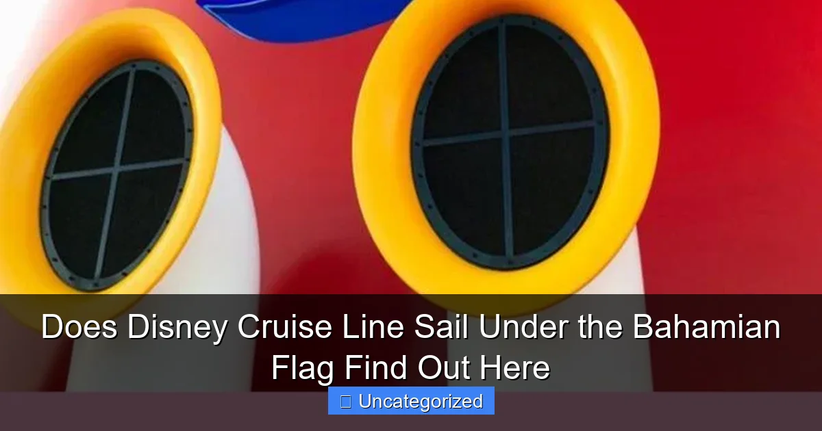 Does Disney Cruise Line Sail Under the Bahamian Flag Find Out Here