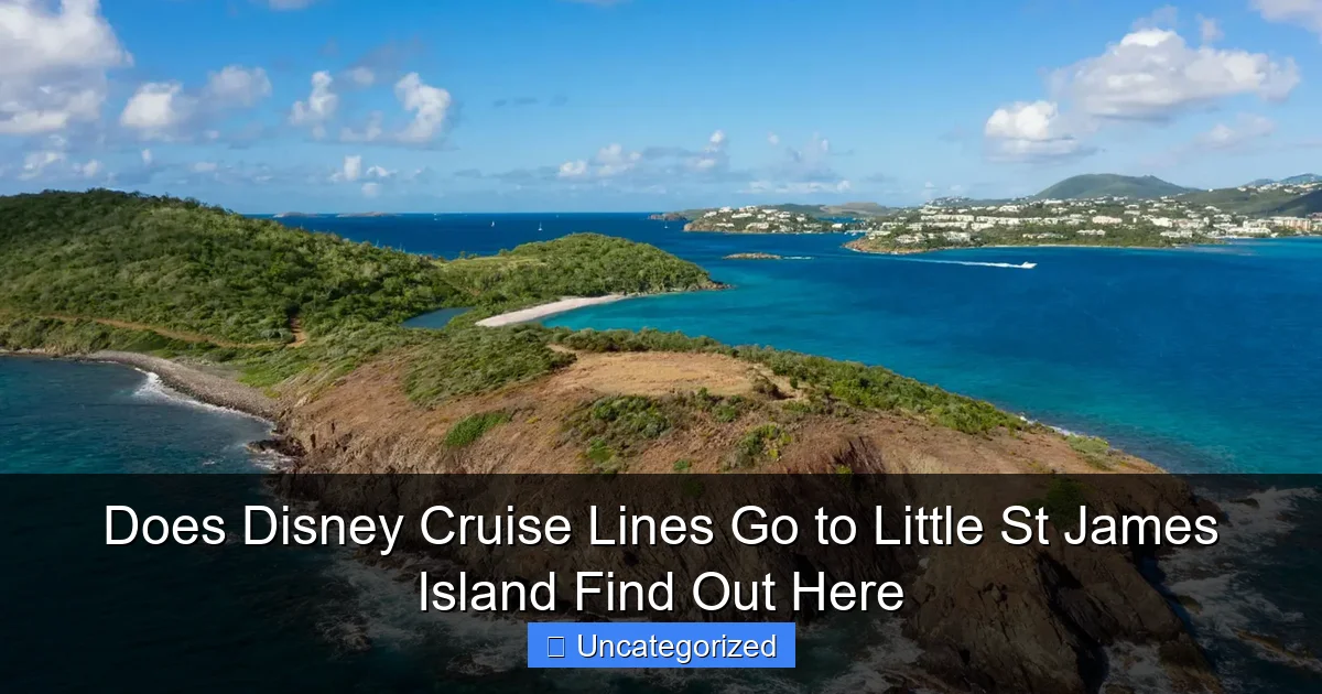 Does Disney Cruise Lines Go to Little St James Island Find Out Here