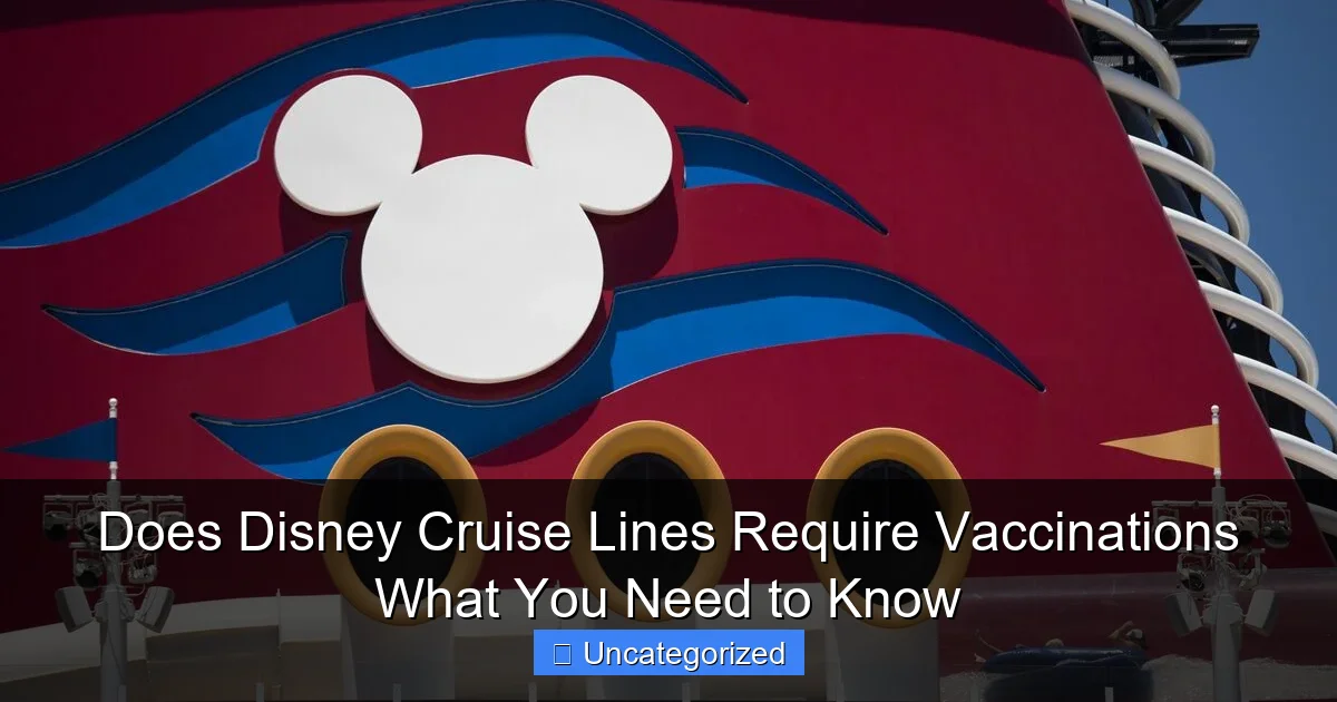 Does Disney Cruise Lines Require Vaccinations What You Need to Know