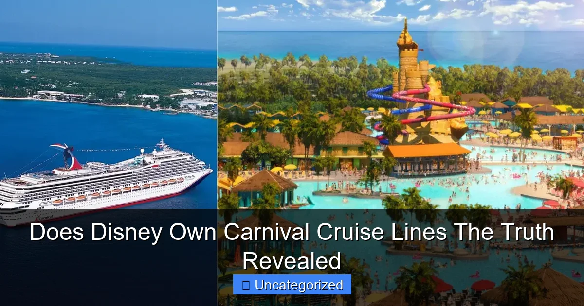 Does Disney Own Carnival Cruise Lines The Truth Revealed