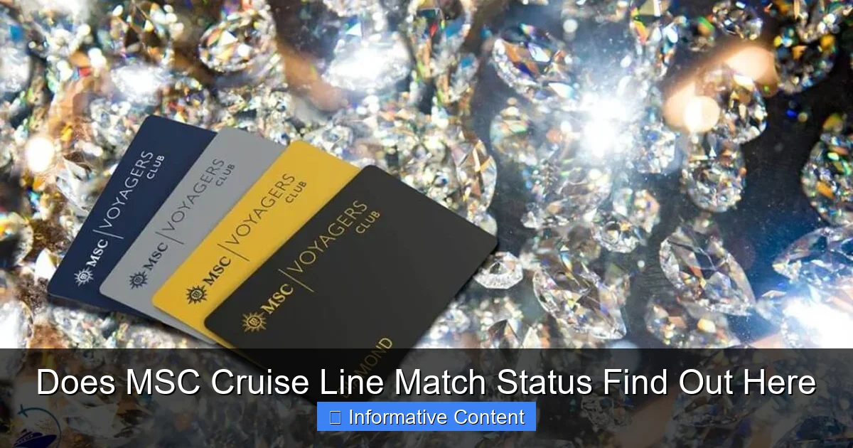 Does MSC Cruise Line Match Status Find Out Here