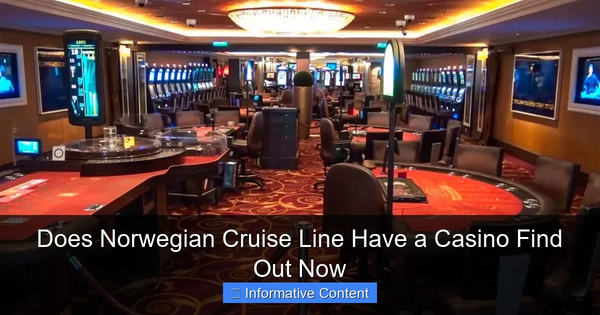 Does Norwegian Cruise Line Have a Casino Find Out Now