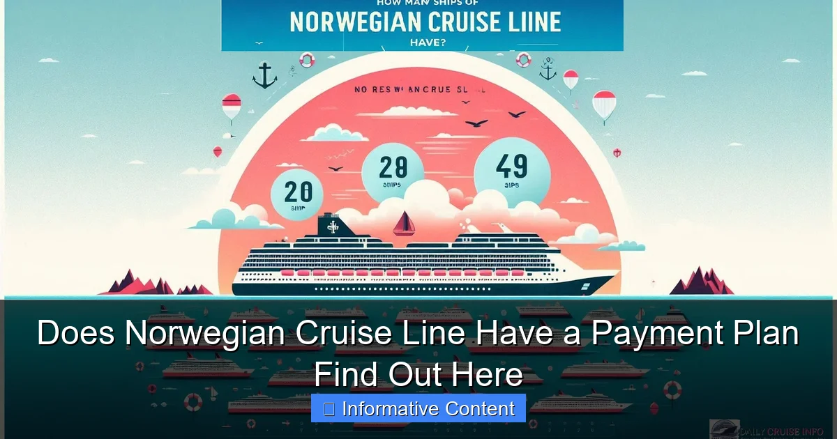 Does Norwegian Cruise Line Have a Payment Plan Find Out Here