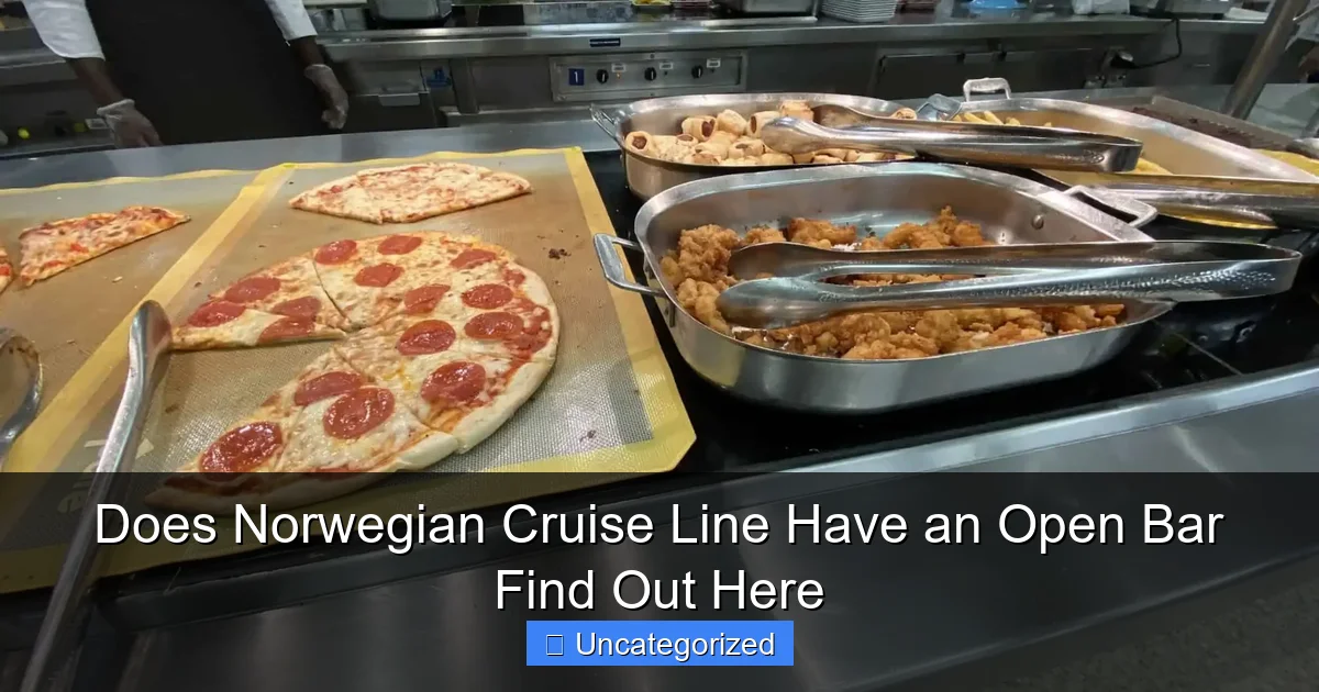 Does Norwegian Cruise Line Have an Open Bar Find Out Here