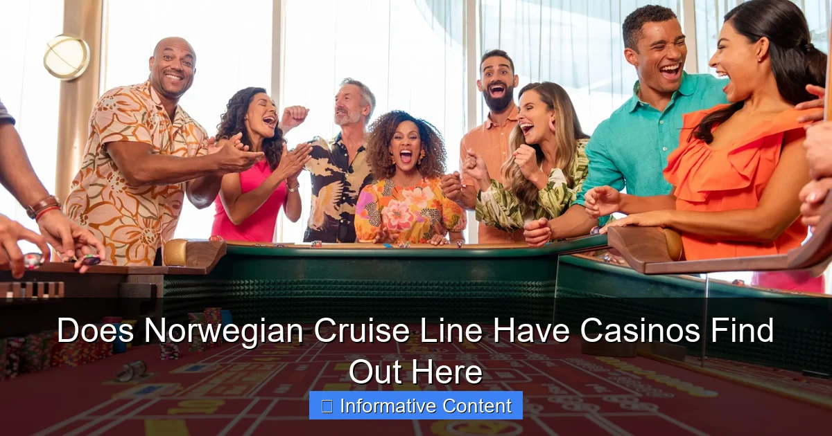 Does Norwegian Cruise Line Have Casinos Find Out Here