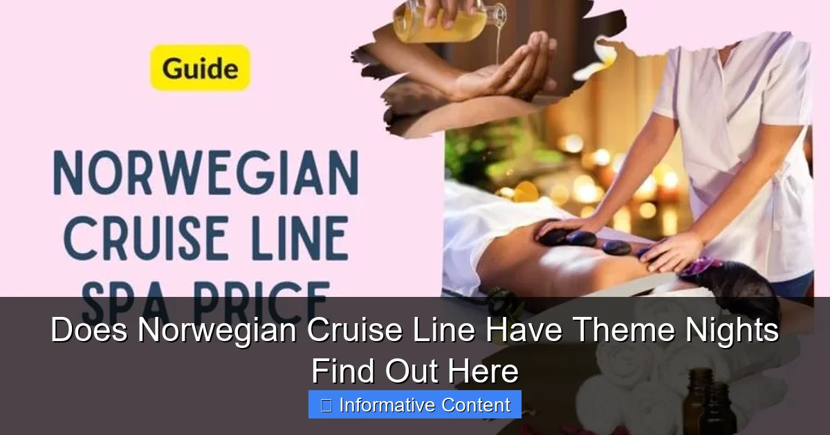Does Norwegian Cruise Line Have Theme Nights Find Out Here