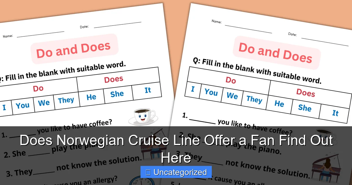 Does Norwegian Cruise Line Offer a Fan Find Out Here