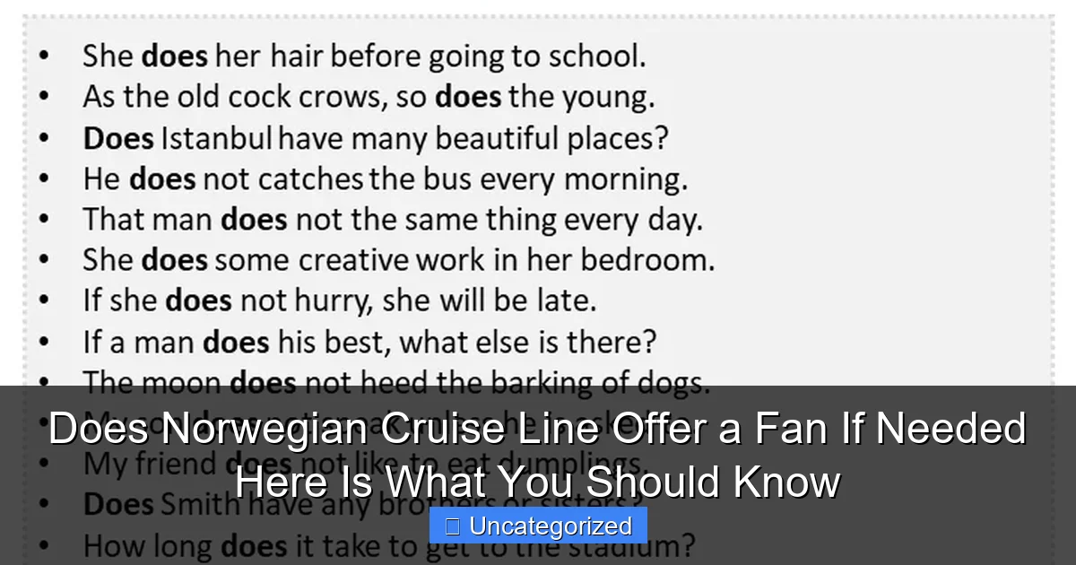 Does Norwegian Cruise Line Offer a Fan If Needed Here Is What You Should Know