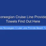 Does Norwegian Cruise Line Provide Beach Towels Find Out Here
