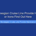 Does Norwegian Cruise Line Provide Hairdryers or Irons Find Out Here