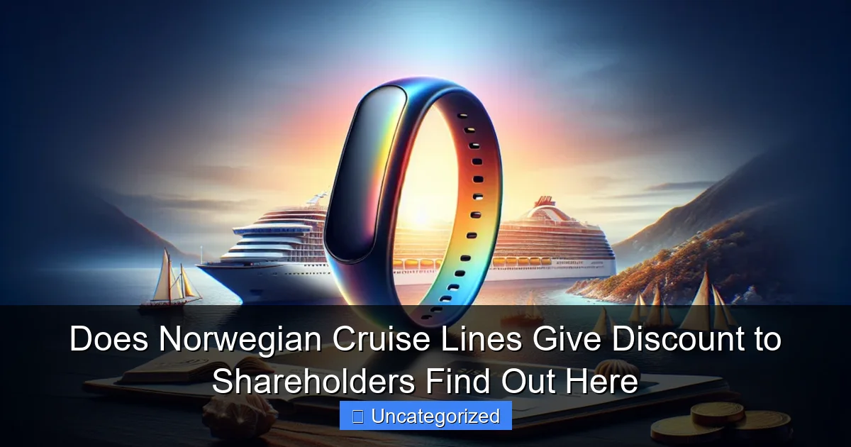 Does Norwegian Cruise Lines Give Discount to Shareholders Find Out Here