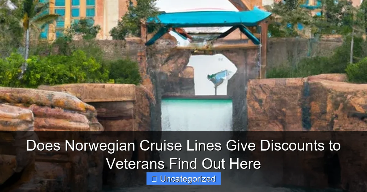 Does Norwegian Cruise Lines Give Discounts to Veterans Find Out Here