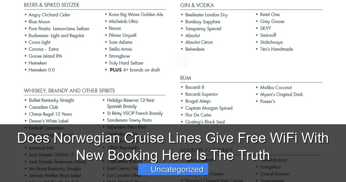 Does Norwegian Cruise Lines Give Free WiFi With New Booking Here Is The Truth