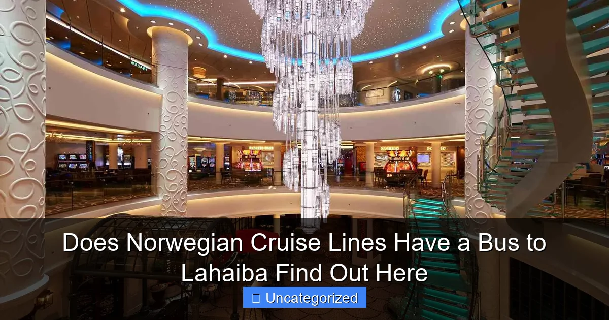 Does Norwegian Cruise Lines Have a Bus to Lahaiba Find Out Here
