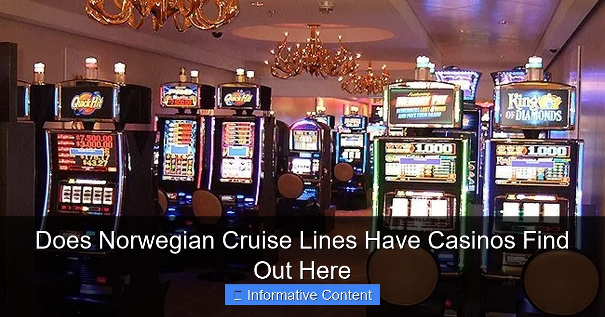 Does Norwegian Cruise Lines Have Casinos Find Out Here