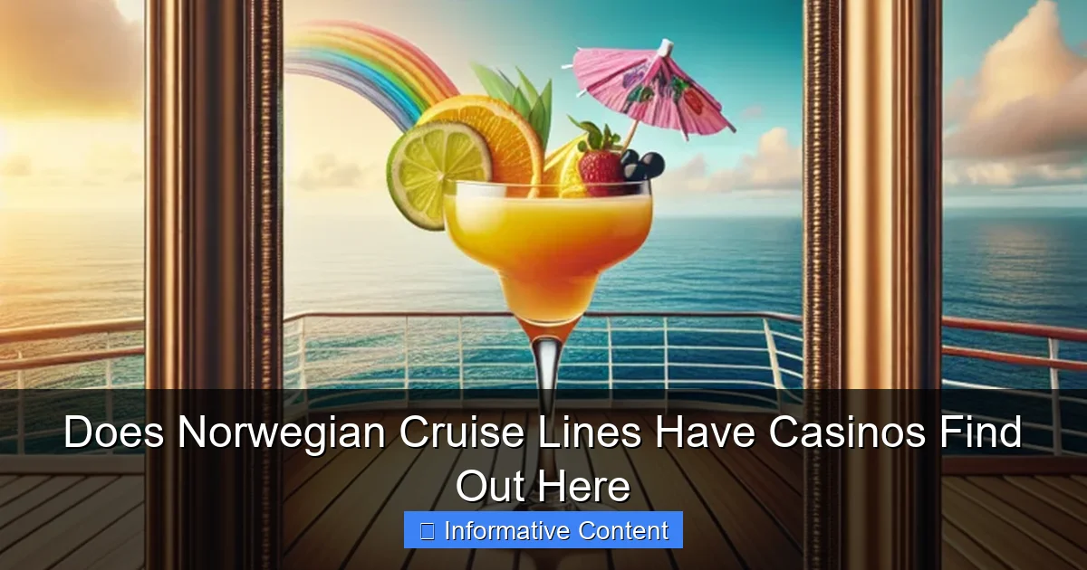 Does Norwegian Cruise Lines Have Casinos Find Out Here