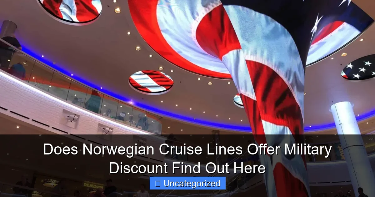 Does Norwegian Cruise Lines Offer Military Discount Find Out Here