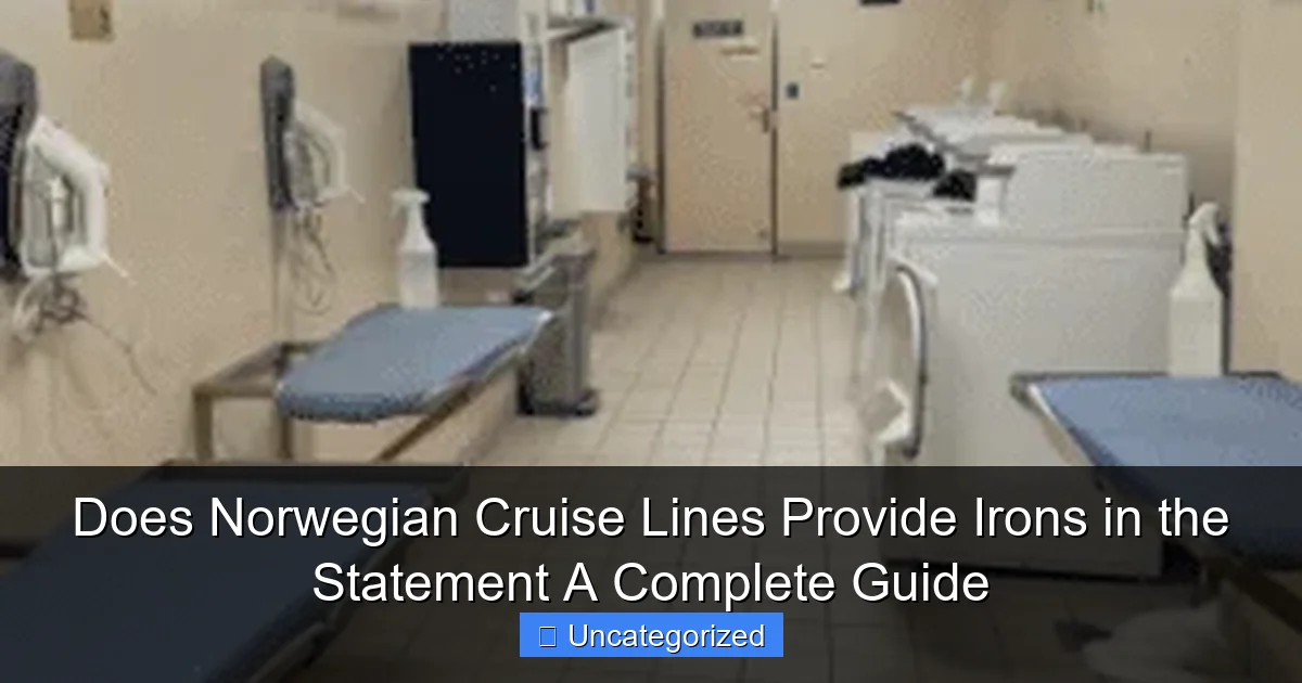 Does Norwegian Cruise Lines Provide Irons in the Statement A Complete Guide