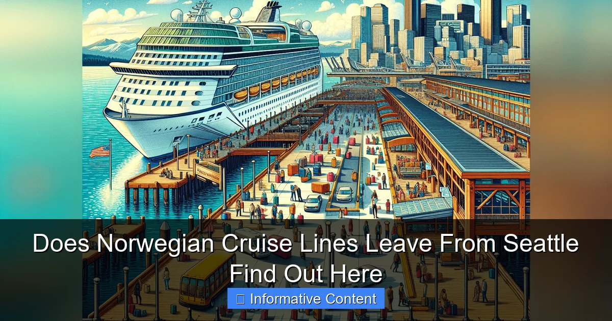 Does Norwegian Cruise Lines Leave From Seattle Find Out Here