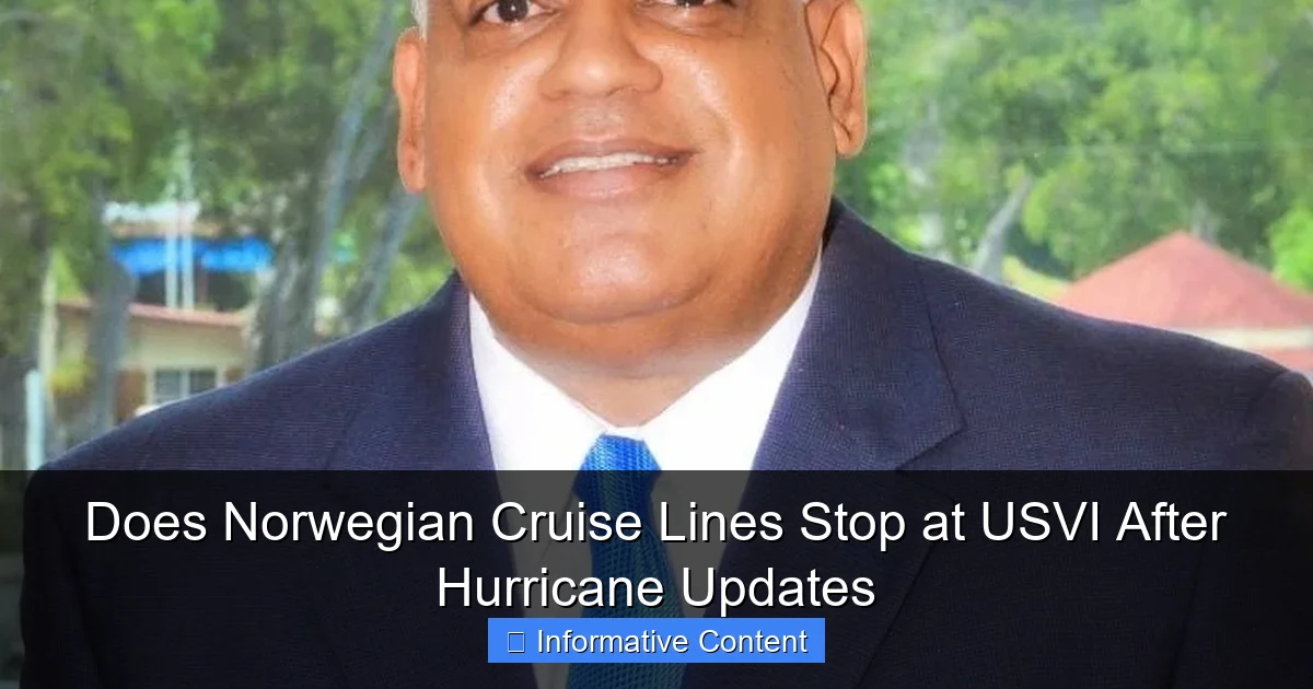 Does Norwegian Cruise Lines Stop at USVI After Hurricane Updates