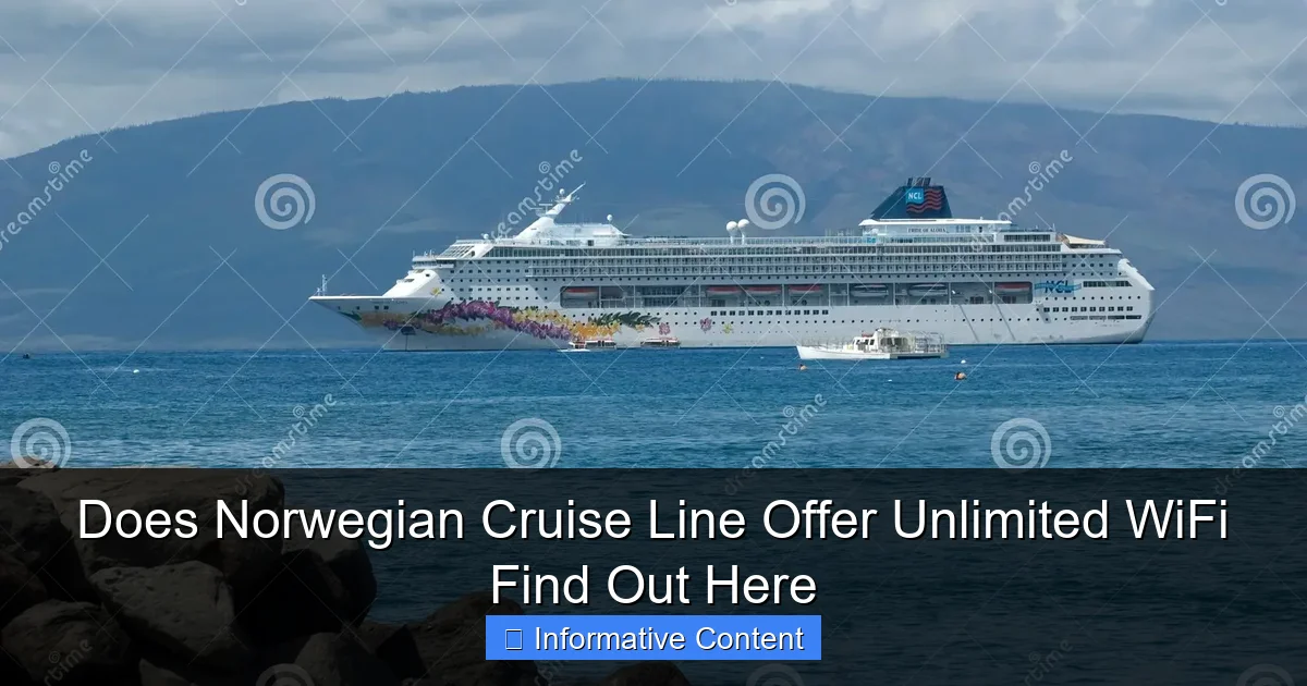 Does Norwegian Cruise Line Offer Unlimited WiFi Find Out Here