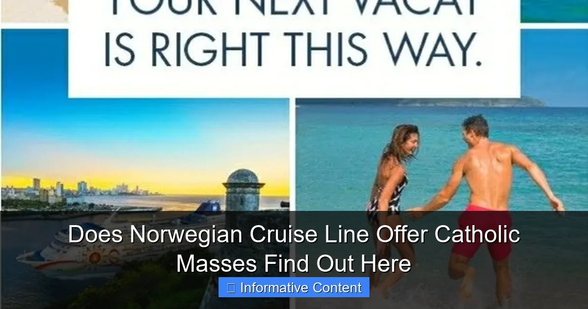 Does Norwegian Cruise Line Offer Catholic Masses Find Out Here