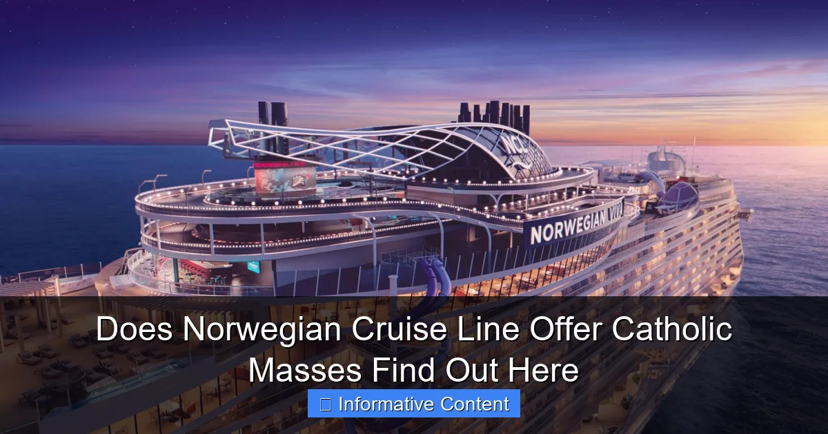 Does Norwegian Cruise Line Offer Catholic Masses Find Out Here