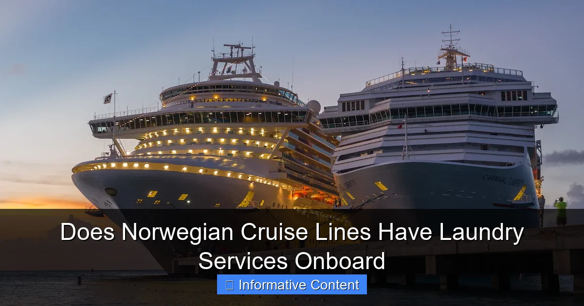Does Norwegian Cruise Lines Have Laundry Services Onboard