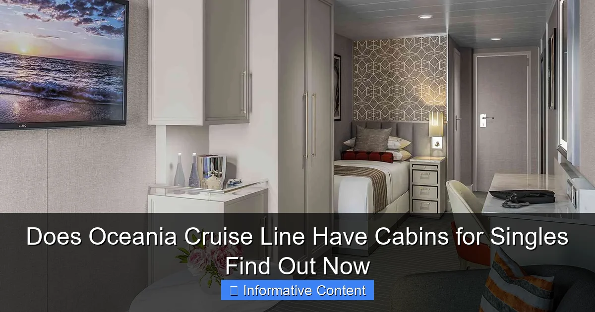 Does Oceania Cruise Line Have Cabins for Singles Find Out Now